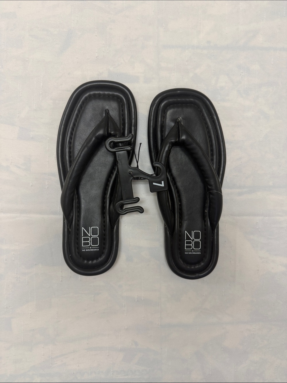 NOBO Black Padded Men's Flip-Flop Sandals